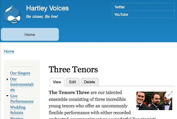three tenors after second upgrade attempt